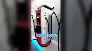 Cargador rápido EV de CC con pistola dual de 60-160 kW con protección resistente a la intemperie IP54 para uso comercial