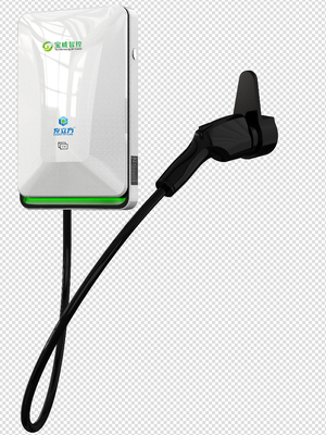 Cargador para vehículos eléctricos de 11 kW montado en la pared con caja de pared AC 16A para uso comercial