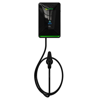 Un buen precio. Punto de carga de automóviles de 7kw Black Wallbox Uso doméstico Pantalla de cristal líquido Deslizamiento de inicio en línea