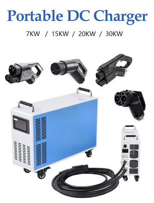 Un buen precio. Gbt V2v 20kw 30kw OCPP Cargador portátil de vehículos eléctricos de corriente continua en línea