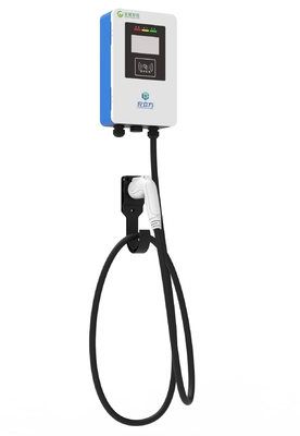 Un buen precio. 16A 32A Cargador de corriente alterna de vehículo eléctrico montado en pared / posterior al tipo en línea
