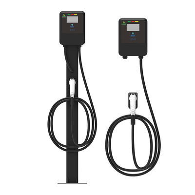 Un buen precio. 220V/7KW/32A Cargador de vehículos eléctricos de tipo negro montado en la pared en línea