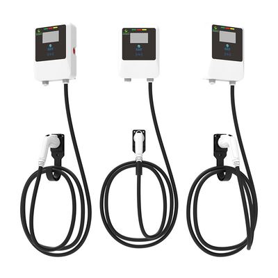 Un buen precio. 220V/7KW/32A Cargador de vehículos eléctricos de tipo blanco montado en la pared en línea