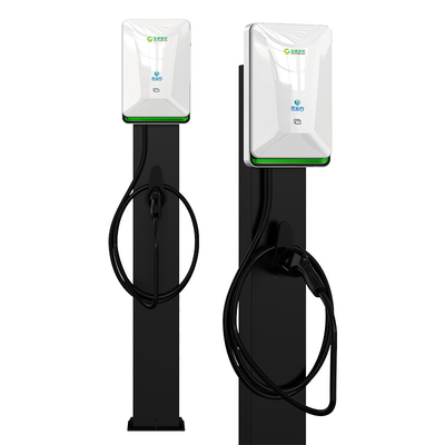 Un buen precio. 7KW 11KW 21KW Columna blanca de perla / pistola única de pie en el suelo pistola doble vehículo eléctrico pila de carga de CA en línea
