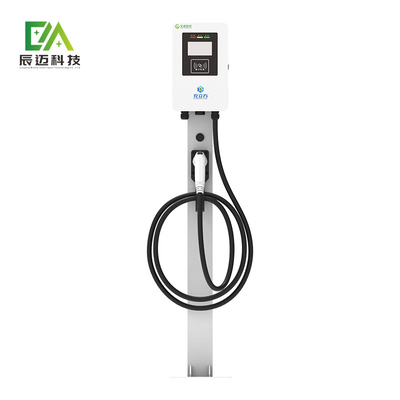 Un buen precio. Mckee 7KW 11KW 22KW Tipo de columna blanca piso de pie de un solo arma Vehículo eléctrico pila de carga de CA en línea