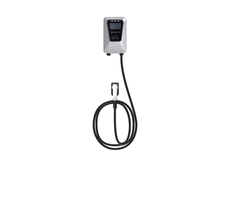 7KW 32A Tipo de columna de plata montada en la pared de vehículo eléctrico de arma única