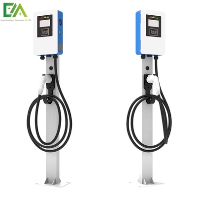 Tipo 1 Tipo 2 7KW 11KW 21KW Columna azul y blanca / Tipo de piso Arma única Vehículo eléctrico pila de carga de CA