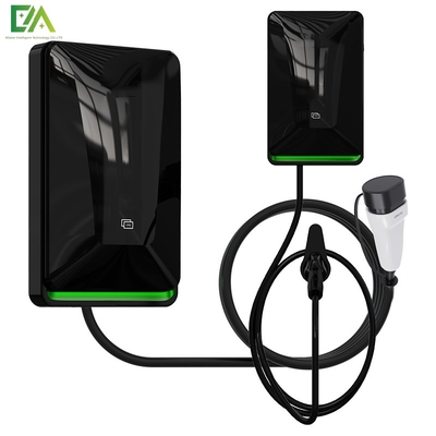 Un buen precio. 7KW 11KW 22KW Nuevo vehículo eléctrico negro montado en la pared pistola única pila de carga de CA / cargador móvil en línea
