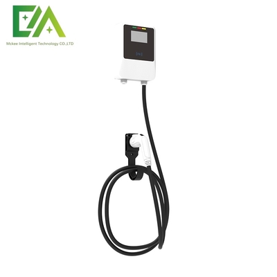 Un buen precio. 7KW 11KW 22KW Vehículo eléctrico blanco montado en la pared con un solo cañón AC Cargador doméstico Cargador portátil en línea