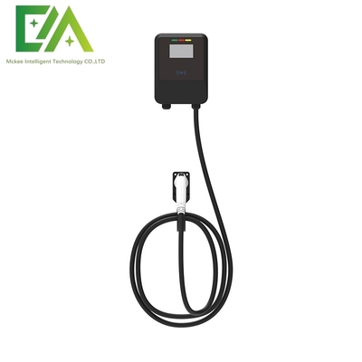 Un buen precio. 7KW 11KW 22KW Vehículo eléctrico negro montado en la pared pistola única pila de carga AC / cargador portátil comercial en línea