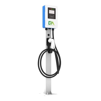 Un buen precio. 7KW 11KW 21KW Columna azul y blanca / Tipo de piso Single Gun Vehículo eléctrico AC Carga de pilas Hogar / Comercial en línea