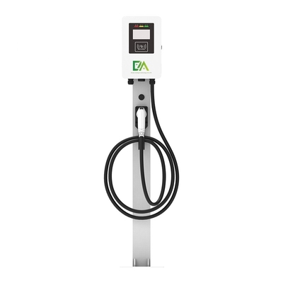 Un buen precio. Inicio 7KW 11KW 22KW 32A Tipo de columna blanca Single Gun Vehículo eléctrico pila de carga de CA en línea