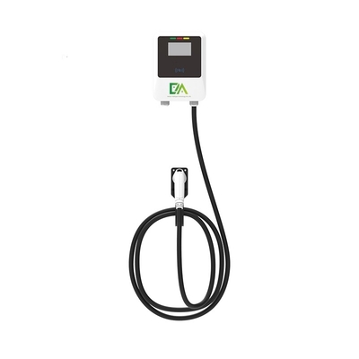 Un buen precio. Inicio 7KW 11KW 22KW 32A Carro eléctrico blanco montado en la pared cargador de CA de pistola única en línea