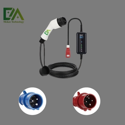 Inicio Accesorios para automóviles EV Cargador móvil tipo 2 para automóviles eléctricos 32A 7Kw Cargador portátil nivel 2