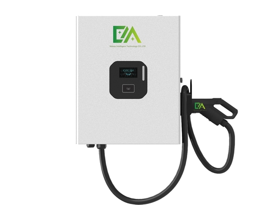 Un buen precio. Cargador rápido de vehículos eléctricos de corriente continua de una sola pistola montado en la pared en línea