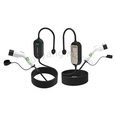6-32A Corriente ajustable 3.5kW 7kW 11kw AC Cargador de automóvil eléctrico portátil para el hogar Tipo 2 Cargador de automóvil eléctrico