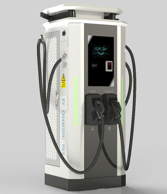 Cargador comercial de vehículos eléctricos de corriente continua 120kW Pila de carga rápida con pantalla LCD que ofrece soluciones de carga rápida y eléctrica para vehículos
