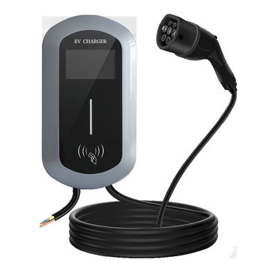 Modo 3 22KW Cargador de vehículos eléctricos europeo estándar de 3 fases Tipo 2 Estación de carga de vehículos eléctricos Caja de pared Estación de carga eléctrica Estación de carga AC