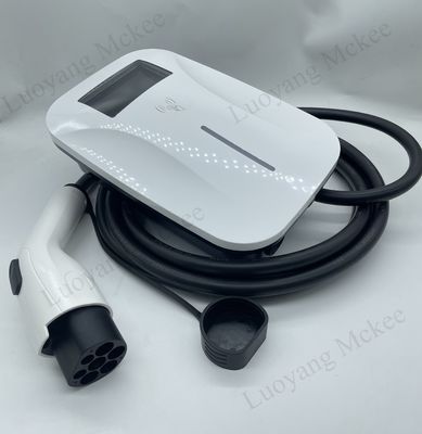 Un buen precio. Cargador EV AC protegido IP65 de 7KW/11KW/22KW con estación de carga Wallbox con pantalla a color de 4.3 pulgadas en línea