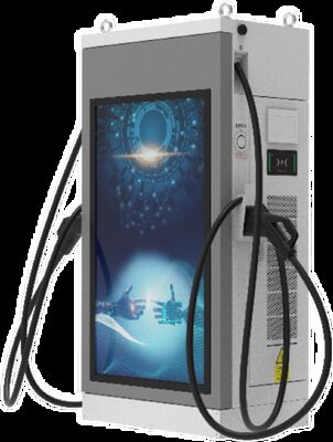 Un buen precio. Cargador rápido de corriente continua de 60 kW, equipado con conectores duales y protección IP54, adecuado para estaciones de carga de vehículos eléctricos con pantalla táctil a color de 7 pulgadas de alto brillo en línea