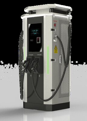 120kW DC Fast Charger for Electric Vehicles with Dual Swing-Arm Connectors and 7-inch High-Brightness Display