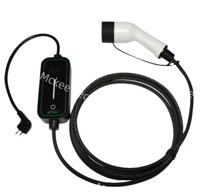 Un buen precio. Cargador EV portátil tipo 2 ajustable de 3,5 kW y 16 A con pantalla LCD en línea