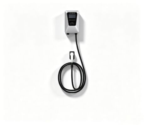 Un buen precio. 32A 7KW de plata de puerto único EV AC Estación de carga tipo columna de pared en línea