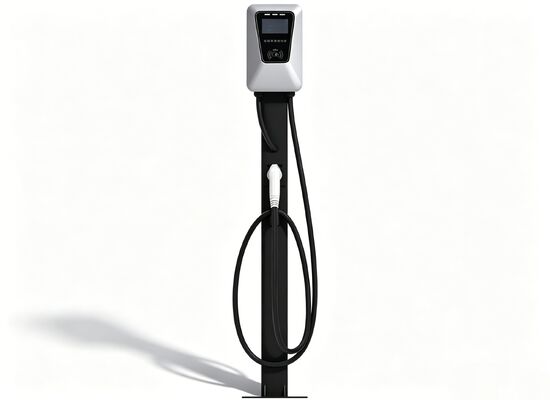 temperatura amplia al aire libre del cargador IP55 32A de la CA EV de 7kW soporte dual de la pantalla táctil de 4,3 pulgadas