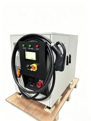 Sistema de almacenamiento de energía portátil de 65 kWh, cargador móvil de CC para vehículos eléctricos de 60 kW | IP54 protegido