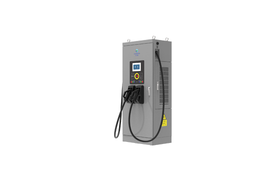 Dispositivo de carga rápida CC estándar europeo, conector CCS2, pantalla táctil a color de 7 pulgadas, inicio con tarjeta y protección de seguridad