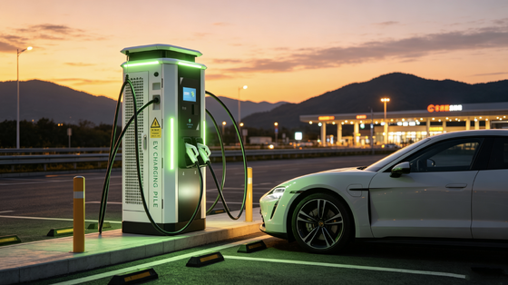 Estación de carga rápida para flotas comerciales en autopistas, serie White Dew, cargador de CC para vehículos eléctricos de 240 kW, refrigeración por aire IP54, pantalla táctil de 10 pulgadas, compatible con OCPP1.6J, 4G, Ethernet, WIFI, APP