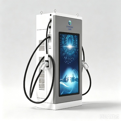 Un buen precio. Carga + Publicidad Doble Ingreso: Columna de Carga con Pantalla Publicitaria Exterior de 55 pulgadas — Una Máquina, Dos Fuentes de Ingresos En línea