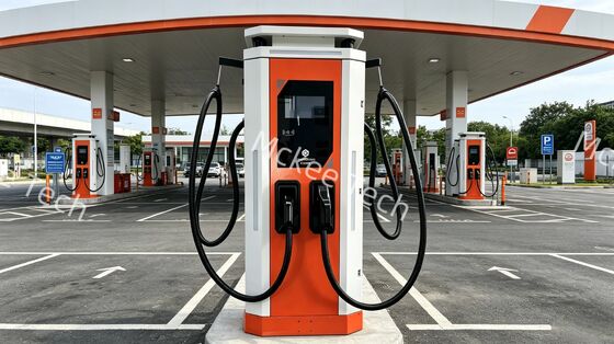Un buen precio. Infraestructura de carga de camiones pesados de la flota comercial Serie Dew Blanco 240KW DC EV Cargador Refrigeración por aire OCPP1.6J 10 pulgadas pantalla táctil IP54 Estación de carga rápida En línea