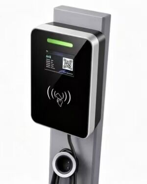 Un buen precio. Tipo Columna Estructura Vidrio Cuadrado Cargador EV Montado en Pared Tipo1 7.6kw 32A 85V a 265V IP54 UL94 V0 Pantalla LCD de 5.64 Pulgadas Estación de Carga AC En línea