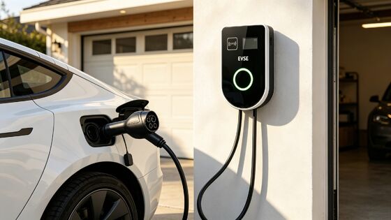 Un buen precio. Unidad de recarga de vehículos eléctricos de corriente alterna para uso residencial en forma de U tipo de montaje en pared y columna 9.6kw 40A 85V a 265V IP54 UL94 V0 4.59 pulgadas En línea