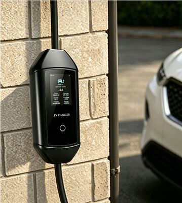 Un buen precio. Cargador portátil para vehículos eléctricos McKee Q2 Tipo 1 AC 1.92kW 6A a 16A LCD de 3.67 pulgadas IP54 UL94 V0 85V a 265V para carga doméstica en exteriores En línea