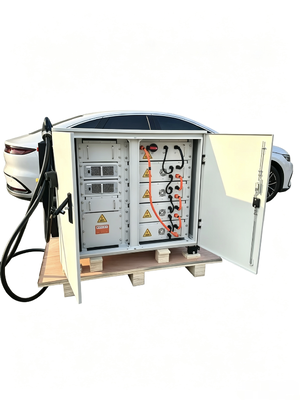 Un buen precio. Batería de energía móvil de refrigeración líquida 76kWh Cargador DC 80kW Pantalla táctil de 7 pulgadas Cable de 7m IP54 Soporte CCS1 CCS2 CHAdeMO GBT Pistola de carga Tesla En línea