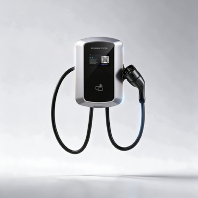 Un buen precio. Cargador de VE J8 Tipo 1 para el hogar, montaje en pared y columna, estación de carga de CA 7.6kW 32A 85V 265V IP54 Pantalla LCD de 5.64 pulgadas En línea