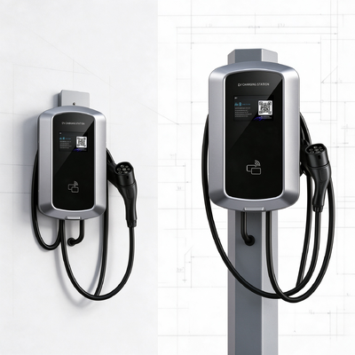 Un buen precio. 9.6kW 40A J8 Estación de carga de EV AC Tipo 1 de EE.UU. Muro de apoyo y columna de montaje 85V 265V IP54 LCD de 5,64 pulgadas para la carga de vehículos eléctricos domésticos En línea