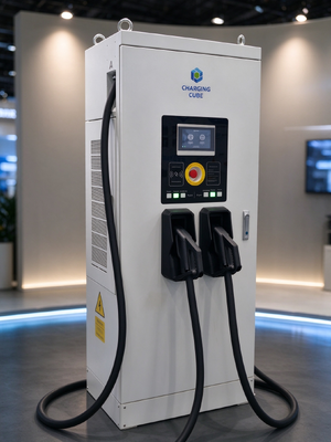 Un buen precio. 60kW Single Gun CCS2 DC cargador rápido IP55 OCPP1.6J 10 pulgadas de pantalla táctil para estacionamiento comercial En línea