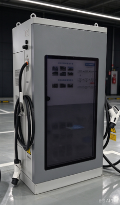 Un buen precio. Cargador de VE CC de 160 kW con pantalla publicitaria LCD de 55 pulgadas, doble pantalla CCS1 CCS2 CHAdeMO GB/T para centro comercial En línea